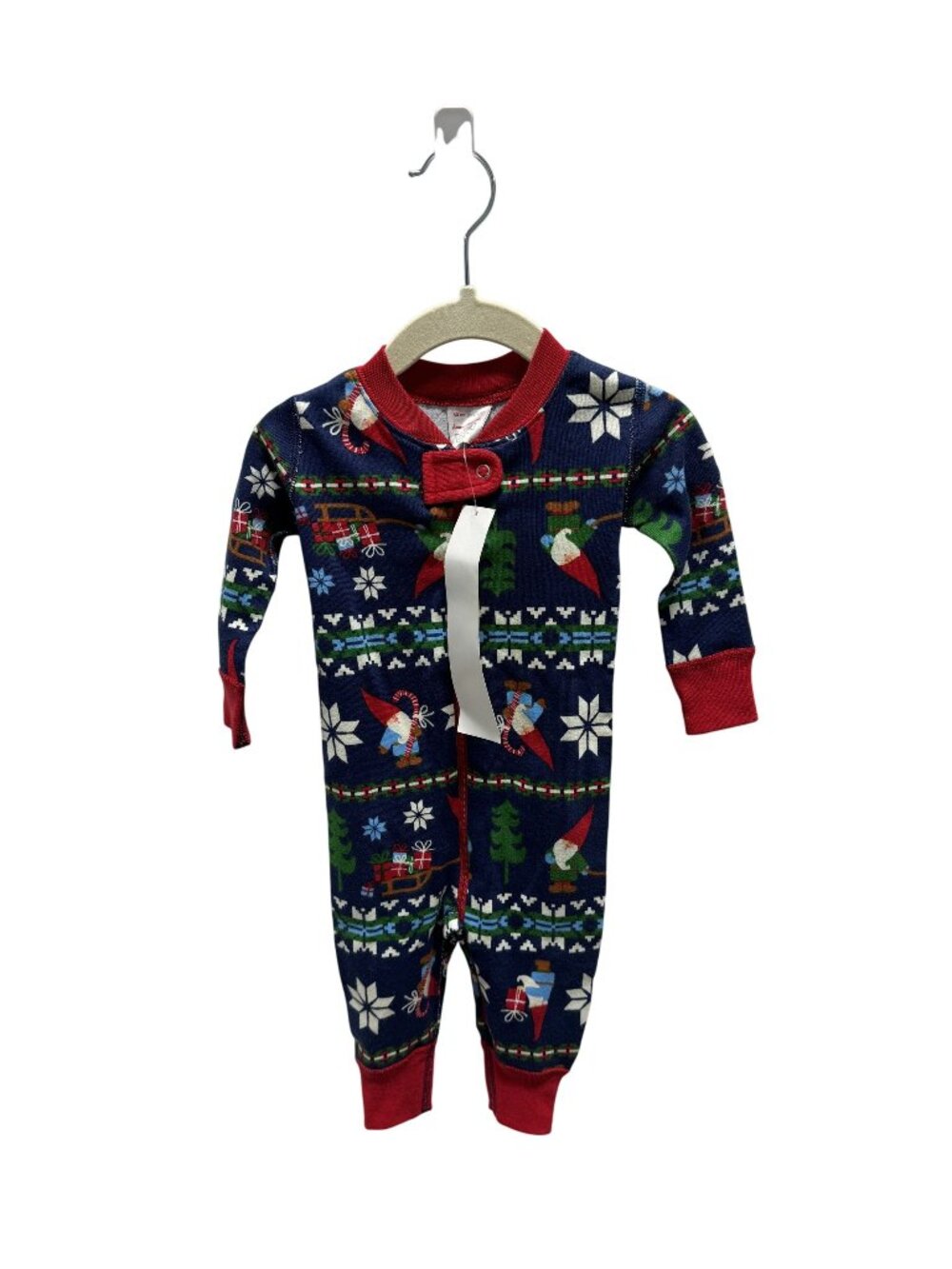 Hanna Andersson Gnomes Holiday Print Long Sleeve Pajama 60cm US 3-6mo
